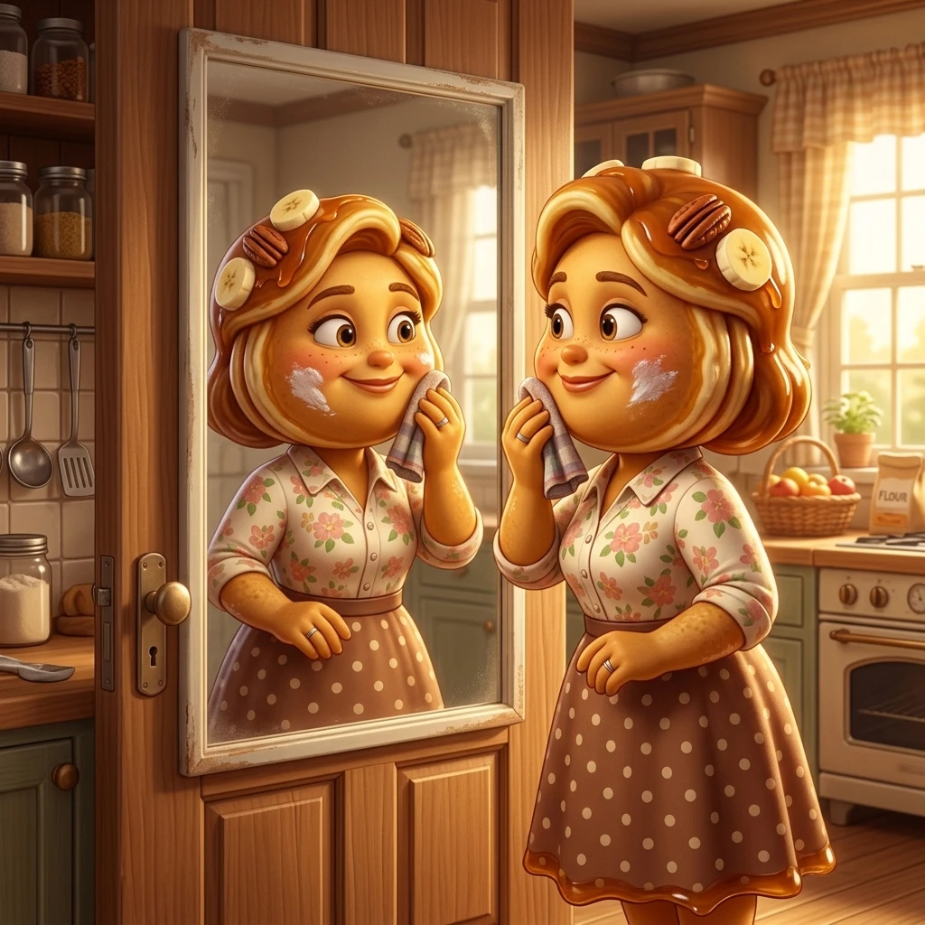 Mama preparing herself